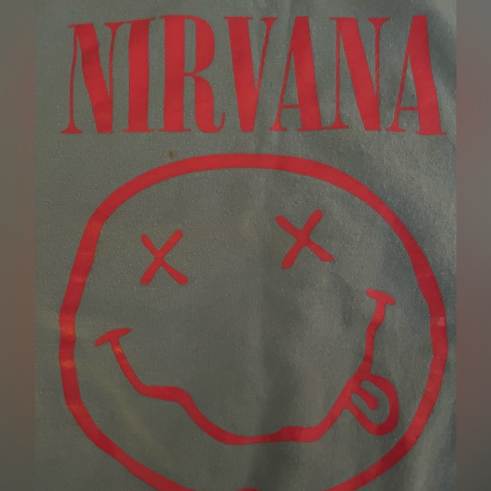 Unisex NIRVANA sweatshirt// size Large // very cool